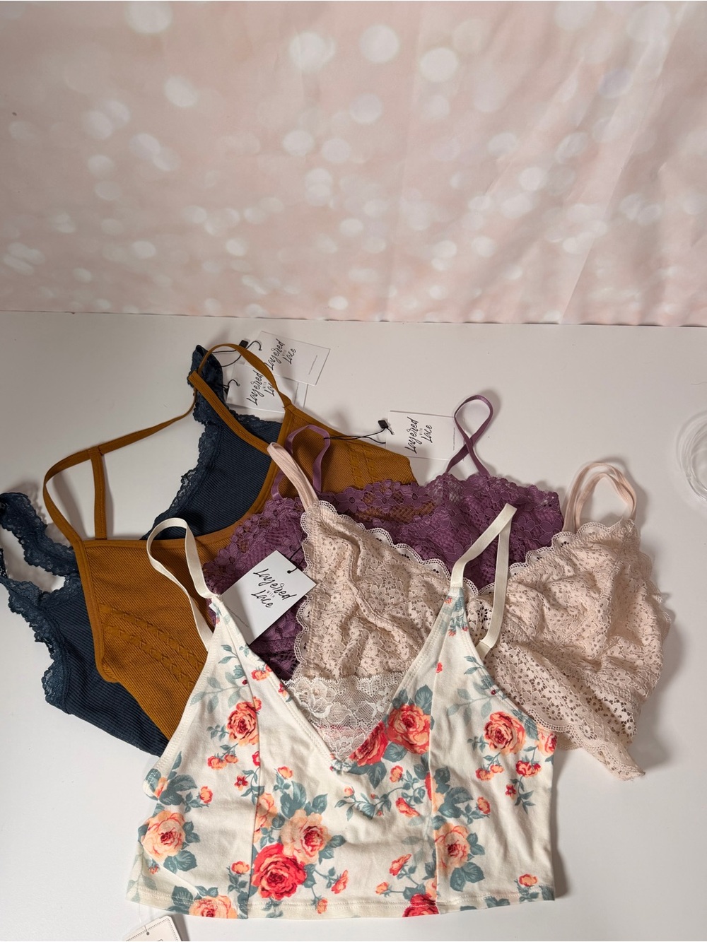 FOREVER 21 / LAYERED IN LACE Camisole/Bralette Bundle